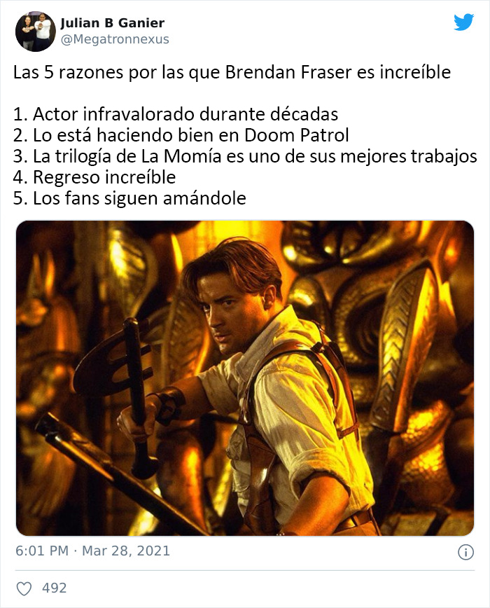 The Internet Just Made Brendan Fraser Go Viral Simply For Being Awesome, And Here Are 30 Of The Best Tweets