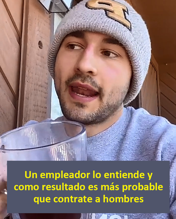 Este licenciado en economía explica la brecha salarial entre hombres y mujeres en menos de 1 minuto