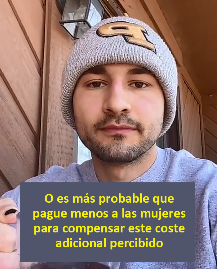 Este licenciado en economía explica la brecha salarial entre hombres y mujeres en menos de 1 minuto