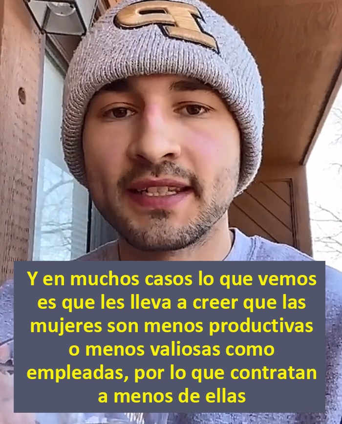 Este licenciado en economía explica la brecha salarial entre hombres y mujeres en menos de 1 minuto