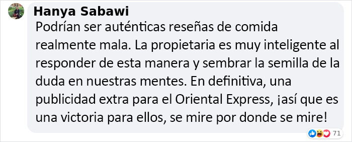 Este restaurante chino de comida para llevar se vuelve viral por sus respuestas salvajes a las malas críticas de los clientes