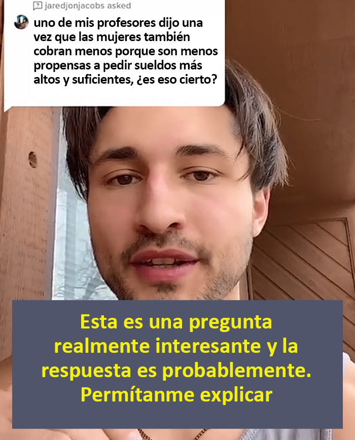 Este licenciado en economía explica la brecha salarial entre hombres y mujeres en menos de 1 minuto