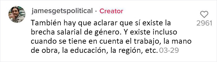 Este licenciado en economía explica la brecha salarial entre hombres y mujeres en menos de 1 minuto