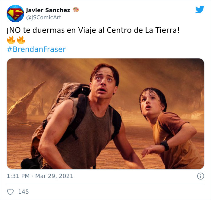 The Internet Just Made Brendan Fraser Go Viral Simply For Being Awesome, And Here Are 30 Of The Best Tweets