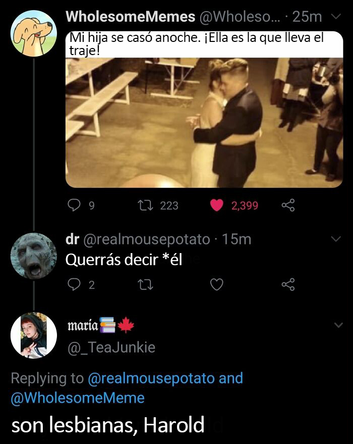 Son lesbianas