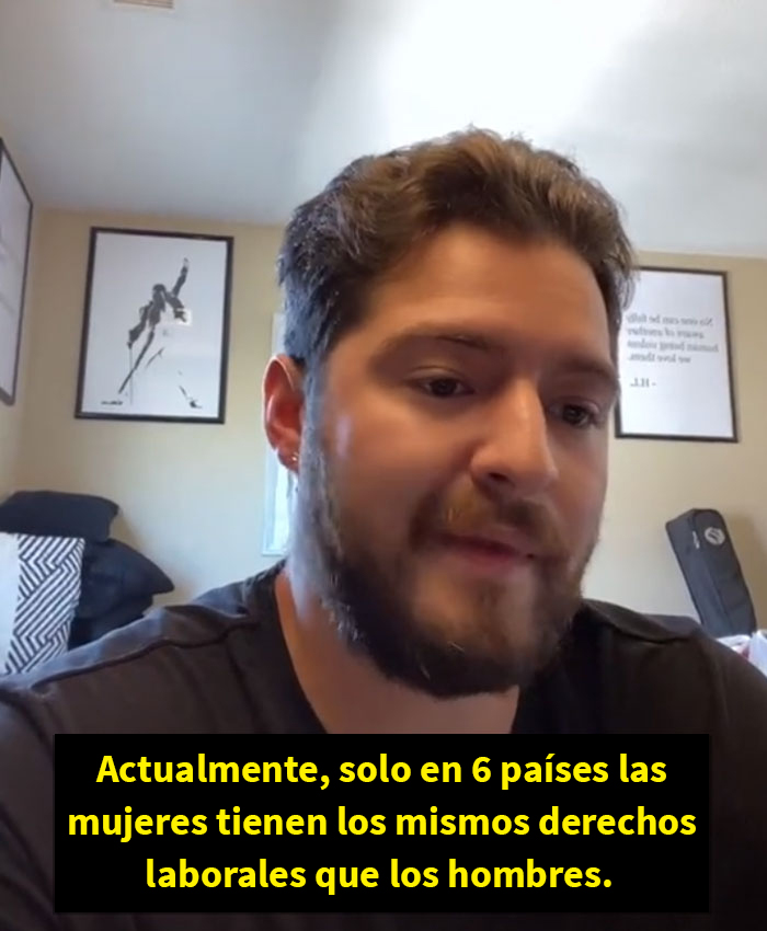 Se vuelve viral el vídeo de este hombre donde comparte estadísticas sobre la injusticia del mundo con la mujer, y cuesta creerlas