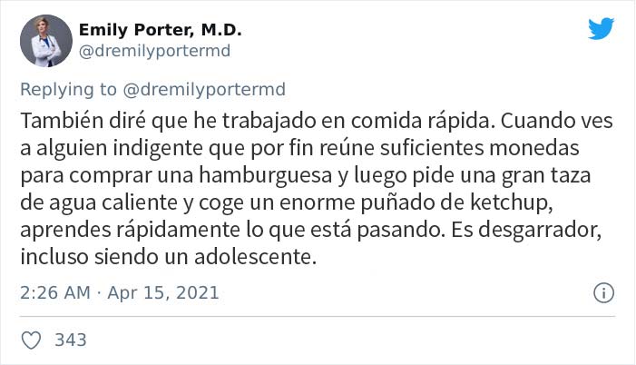 Un tuit en el que se dice que la comida poco saludable es más barata desató esta discusión en los comentarios