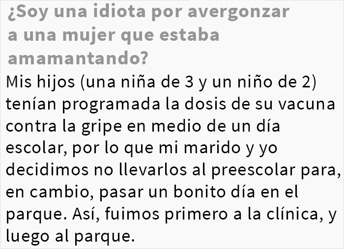 “Me indigna cómo me has avergonzado”: esta madre se enfrentó a una mujer que cuestionaba la edad de su hijo lactante