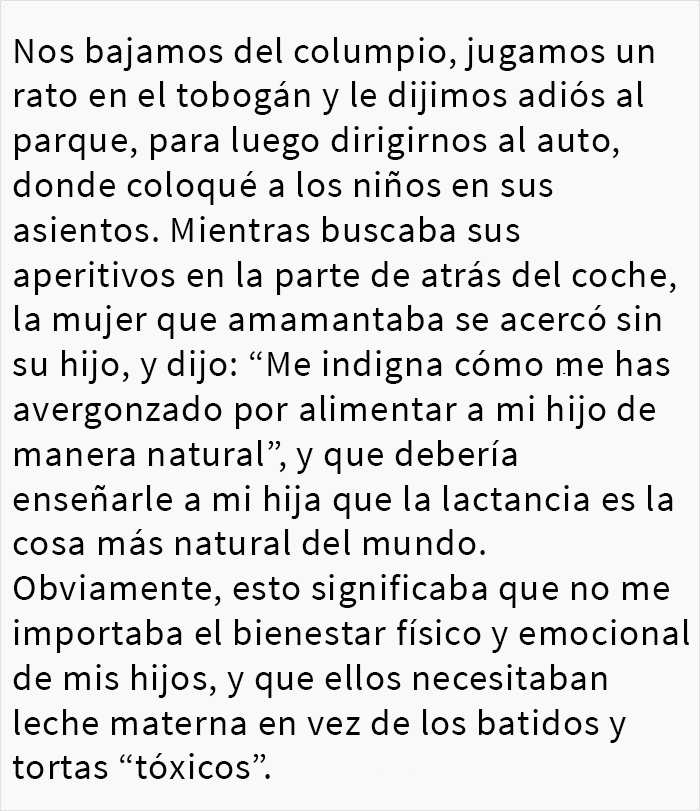 “Me indigna cómo me has avergonzado”: esta madre se enfrentó a una mujer que cuestionaba la edad de su hijo lactante