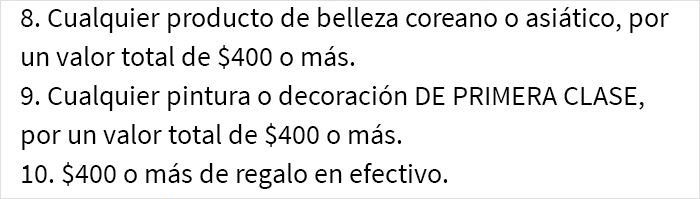 Esta novia pidió a sus invitados regalos de $400 y es criticada en internet
