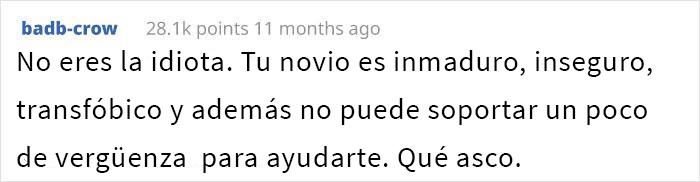 Este novio se negó a comprar compresas a su novia y se enfada cuando ella le hace notar su frágil masculinidad