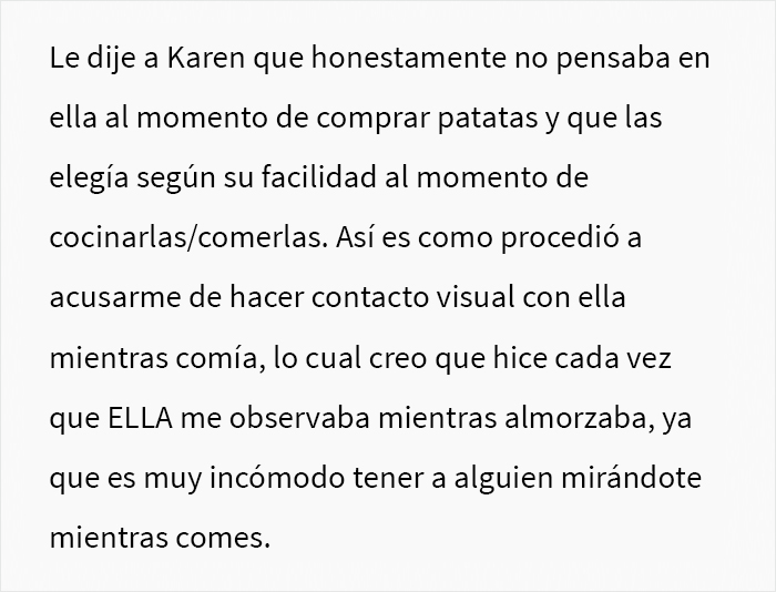 Drama en la oficina: Esta trabajadora fue reportada por una compañera que la acusó de comer "patatas sexis"