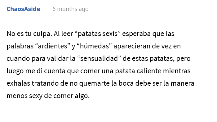 Drama en la oficina: Esta trabajadora fue reportada por una compañera que la acusó de comer "patatas sexis"