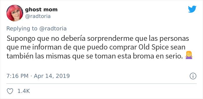 Esta mujer pidió un desodorante femenino Old Spice, inventa un nombre y Old Spice lo realiza
