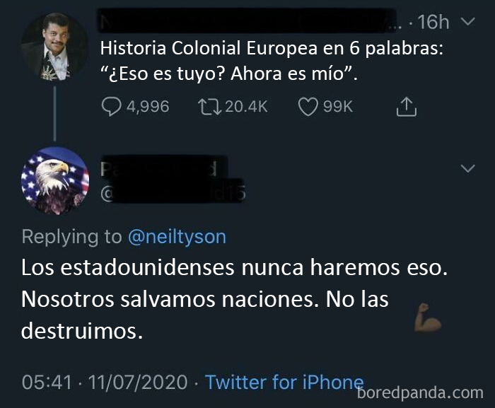 "Nosotros salvamos naciones, no las destruimos"