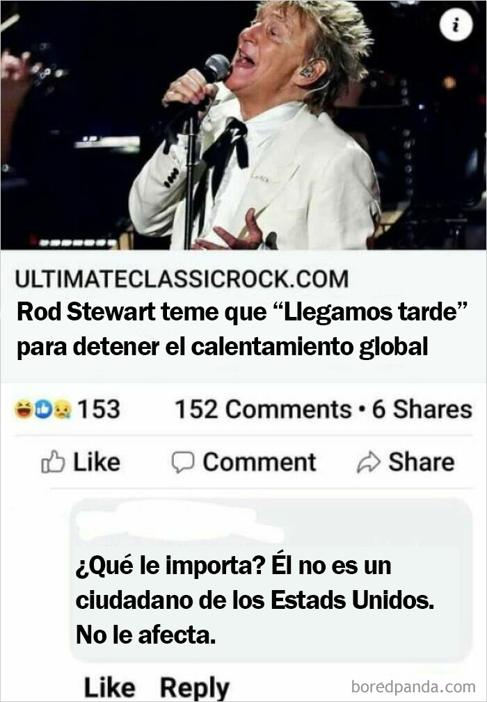 ¿Qué le importa? No es un ciudadano estadounidense, no le afecta