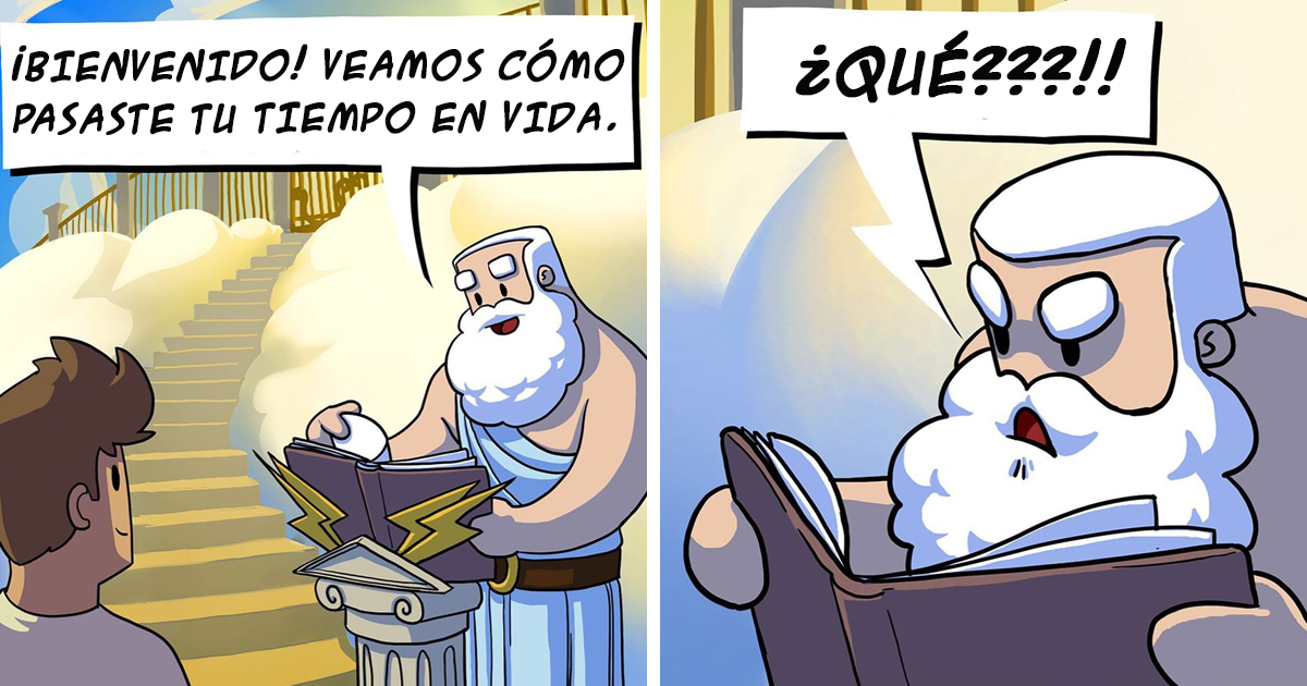 12 Divertidos cómics sobre cómo se enfrentan los dioses a los problemas diarios