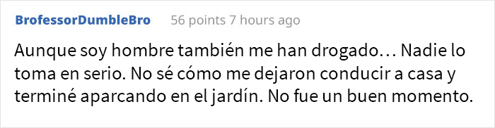 Este hombre cuenta la historia de cuando echaron droga a su bebida en un bar, y otros comparten experiencias similares
