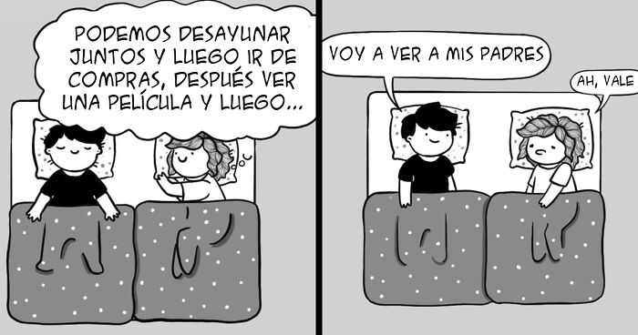 Esta artista dibuja la vida con su novio y sus dificultades diarias en 15 nuevos cómics