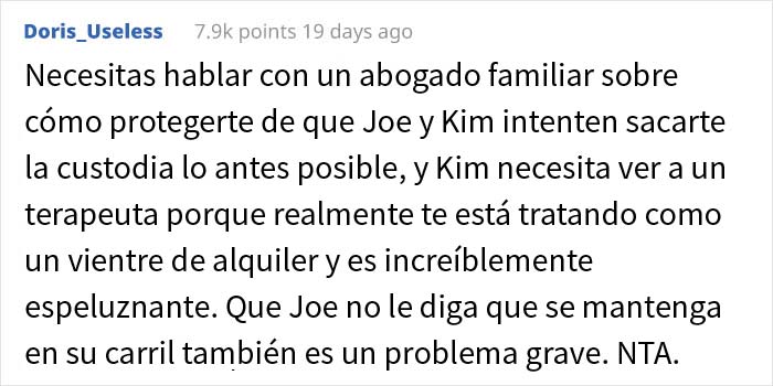 Esta embarazada de gemelos tiene que buscar un abogado porque la nueva novia de su ex, con problemas de fertilidad, la trata como un vientre de alquiler