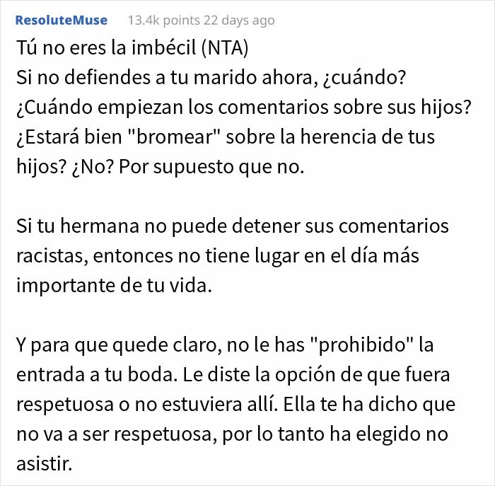 Esta mujer expulsó a su hermana de su boda porque no paraba de hacer chistes racistas sobre su novio coreano