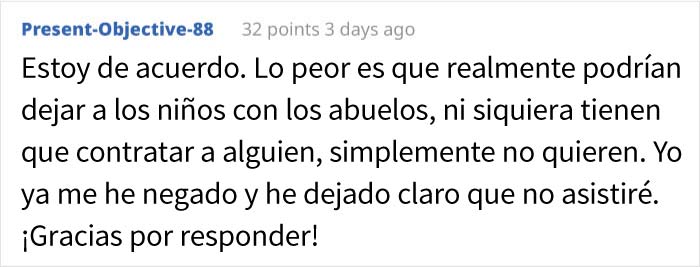 Esta mujer pregunta si se equivocó al rechazar una invitación de boda en la que se esperaba que cuidara a todos los niños gratis