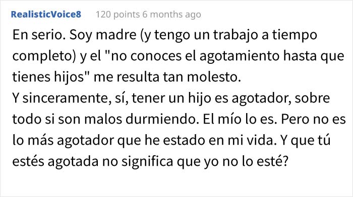 Esta mujer sin hijos afirma que está cansada, y sus amigas madres se ríen de ella, así que les hizo saber su error