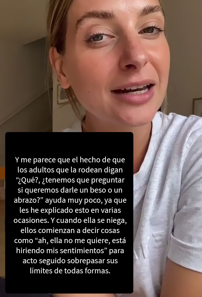 Esta madre explica por qué los abuelos de su hija de 2 años no pueden abrazarla sin su consentimiento