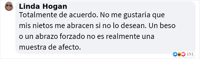 Esta madre explica por qué los abuelos de su hija de 2 años no pueden abrazarla sin su consentimiento