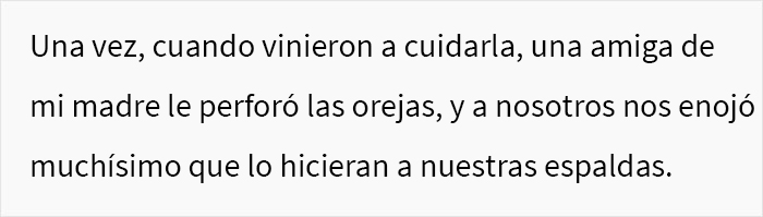 Estos abuelos perforaron las orejas de su nieta bebé a espaldas de los padres, y luego se enojaron porque no les permiten cuidarla más