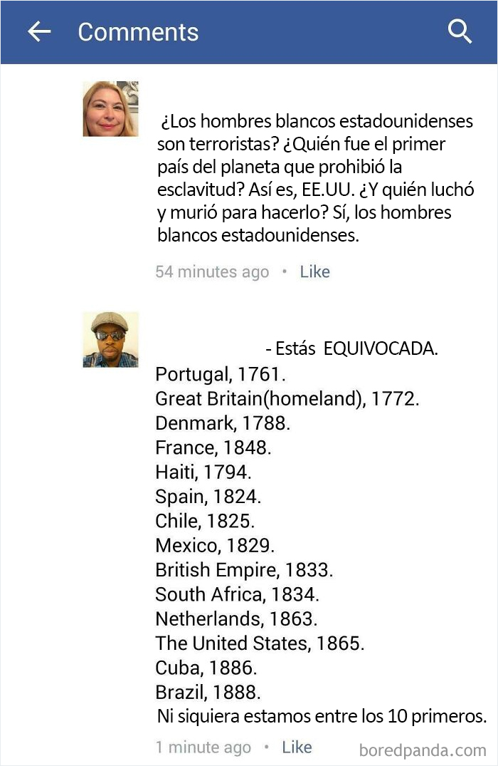 "¿Quién fue el primer país del planeta en prohibir la esclavitud? Así es, Estados Unidos"