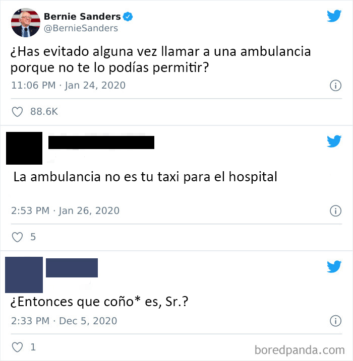 La ambulancia no es su taxi al hospital