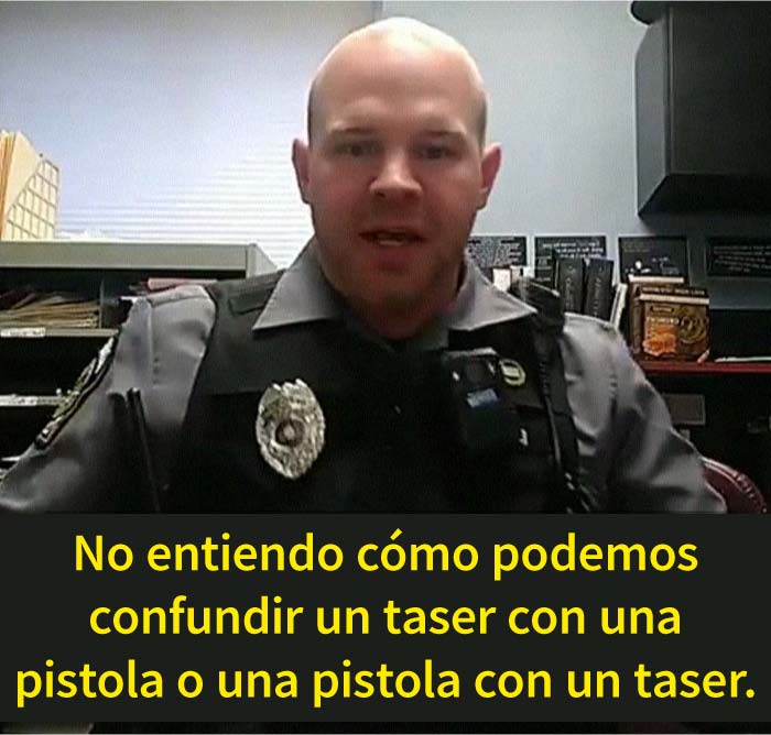 Este policía denuncia a los policías perezosos que pretenden "confundir" pistolas con tasers en este hilo viral