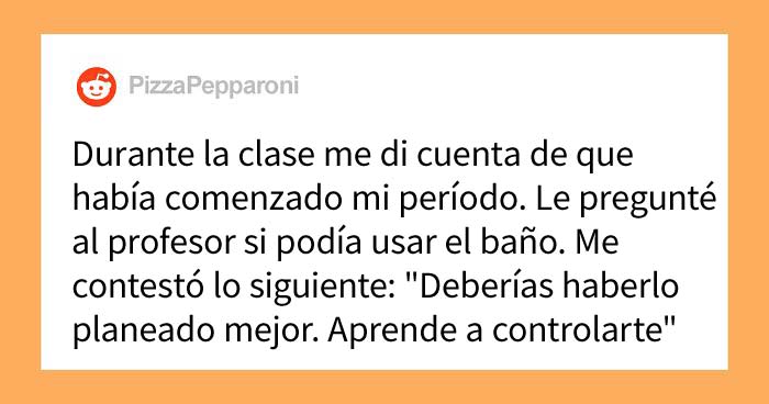 Esta adolescente denunció a un profesor que no la dejó salir al baño al venir su periodo