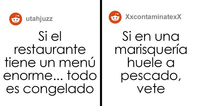 30 Chefs revelan las «señales de alarma» de los restaurantes que indican que deberÃas comer en otro sitio