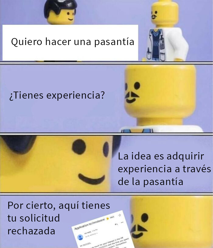 Luego de un largo día de postulaciones, hice esto...