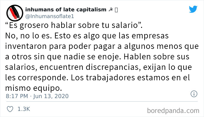 Debemos normalizar hablar del salario