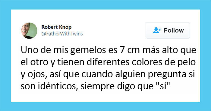 Los 20 tuits más divertidos sobre ser padres de gemelos