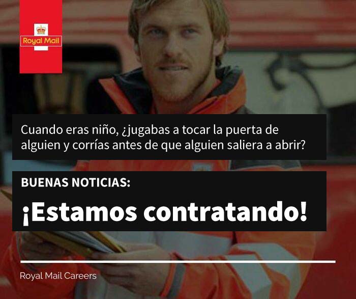 Trabajo en el Royal mail, ¿alguien se anima?