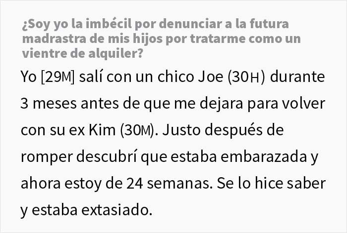 Esta embarazada de gemelos tiene que buscar un abogado porque la nueva novia de su ex, con problemas de fertilidad, la trata como un vientre de alquiler