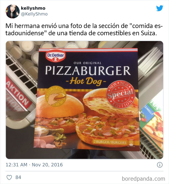 What The "American Food" Section Looks Like In Different Countries