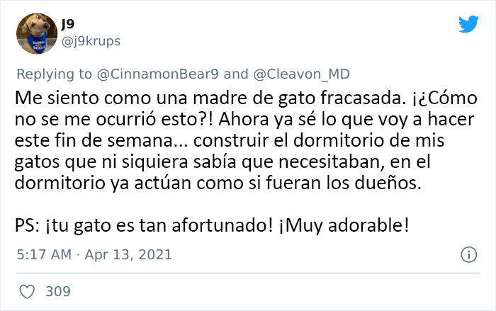 Este hombre transformó un espacio vacío tras la pared en un diminuto dormitorio para su gato, y otros dueños de gatos se mueren de envidia