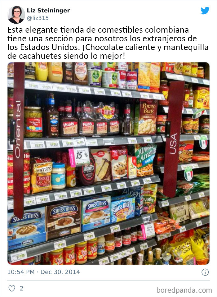 What The "American Food" Section Looks Like In Different Countries