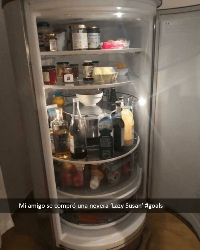 ¡Necesito esta nevera Lazy Susan!