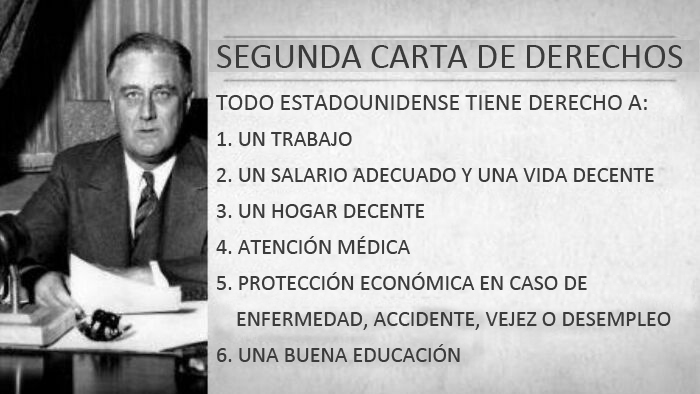 Hace 80 años un presidente de los EE.UU. abogaba por la garantía de empleo y muchos otros pensamientos