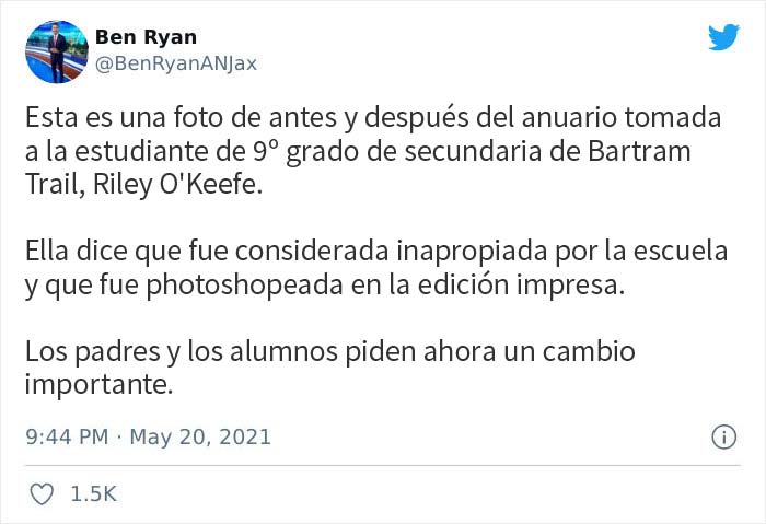 Este instituto eliminó todo rastro de escote en las fotos de 80 chicas en el anuario, y los padres no están contentos