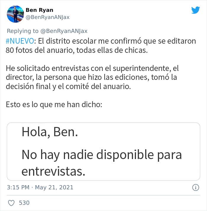 Este instituto eliminó todo rastro de escote en las fotos de 80 chicas en el anuario, y los padres no están contentos