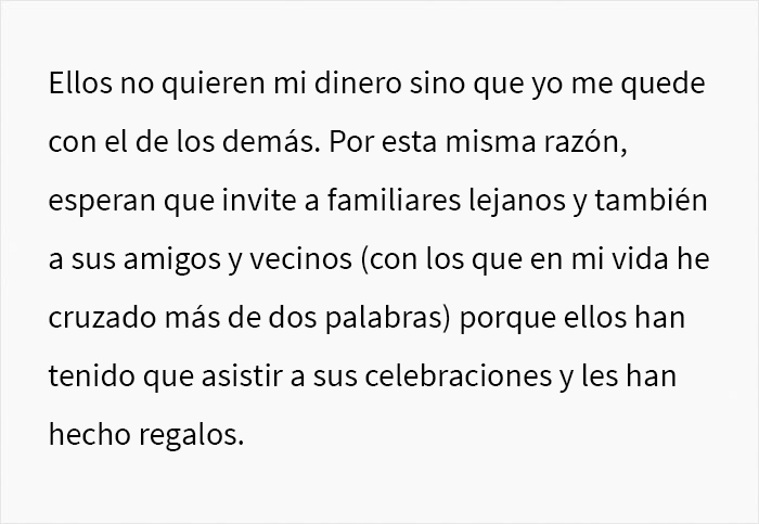 Estos padres querían obtener ganancias con la boda de su hija, ella se negó y se desató un drama familiar