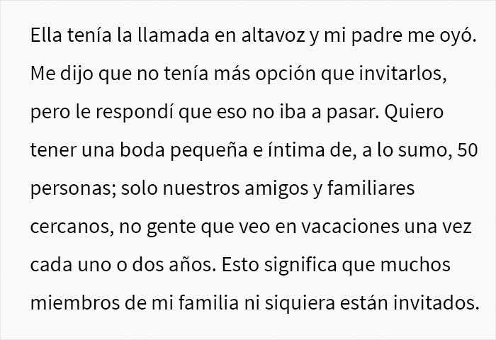 Estos padres querían obtener ganancias con la boda de su hija, ella se negó y se desató un drama familiar