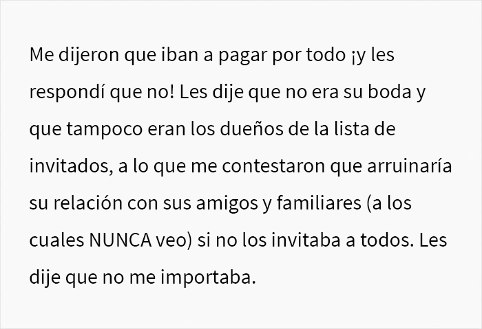 Estos padres querían obtener ganancias con la boda de su hija, ella se negó y se desató un drama familiar
